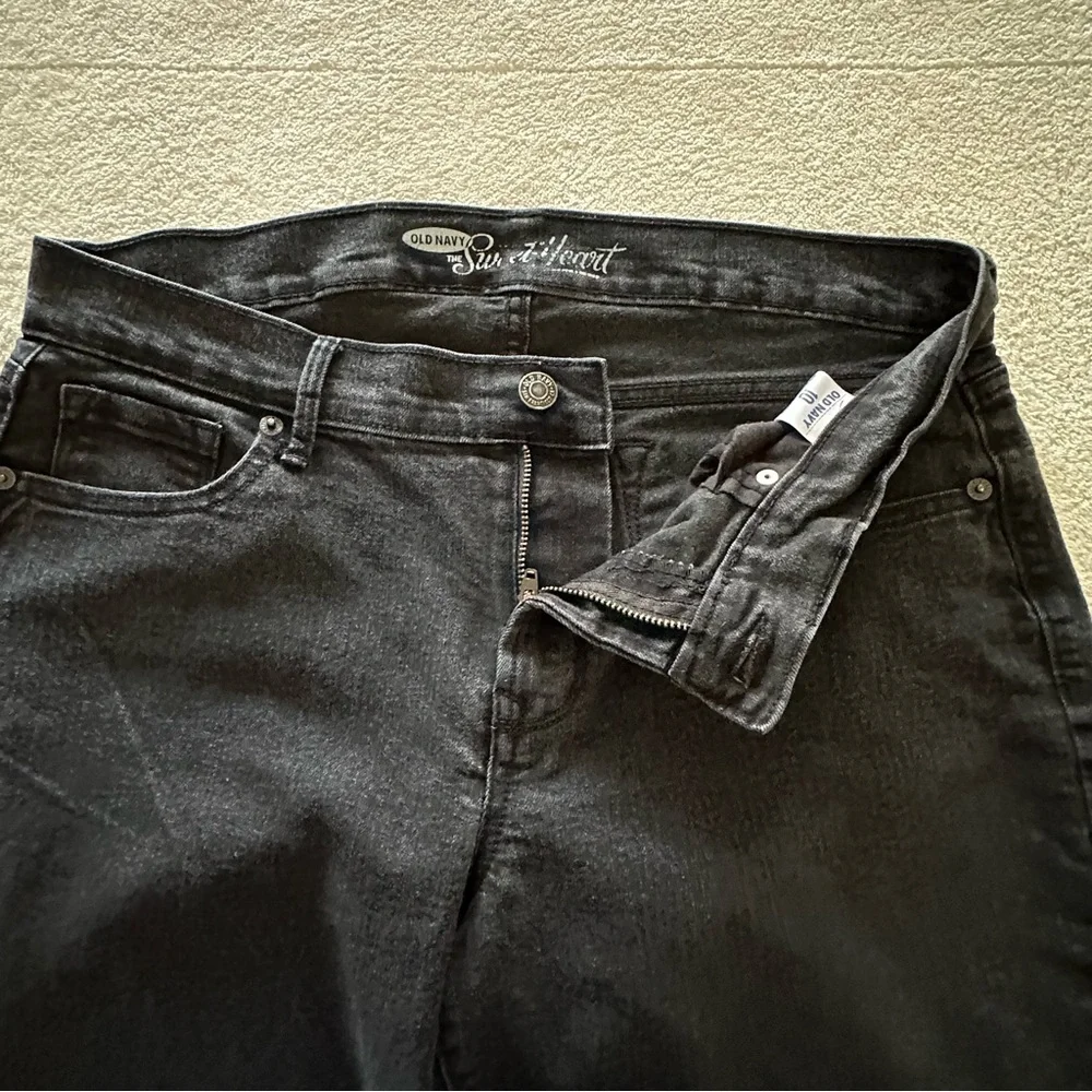 Old Navy The Sweetheart Black Denim Jeans 10